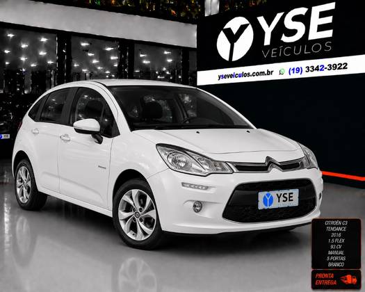 CITROËN C3 1.6 TENDANCE 16V FLEX 4P AUTOMÁTICO CITROËN C3 1.6 TENDANCE 16V FLEX 4P AUTOMÁTICO